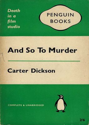 And So To Murder Carter Dickson And So To Murder Carter Dickson